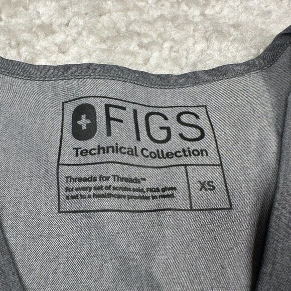 Figs Catarina One Pocket Shirt Scrub Top Gray - Picture 6 of 12